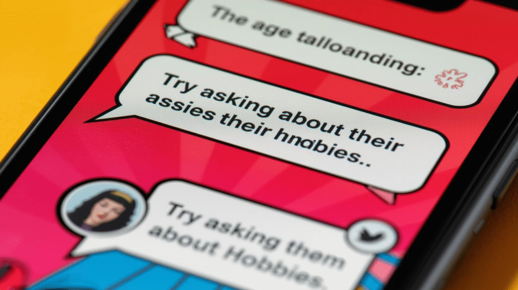 AI dating assistant suggesting conversation openers on a Filipino user’s phone.